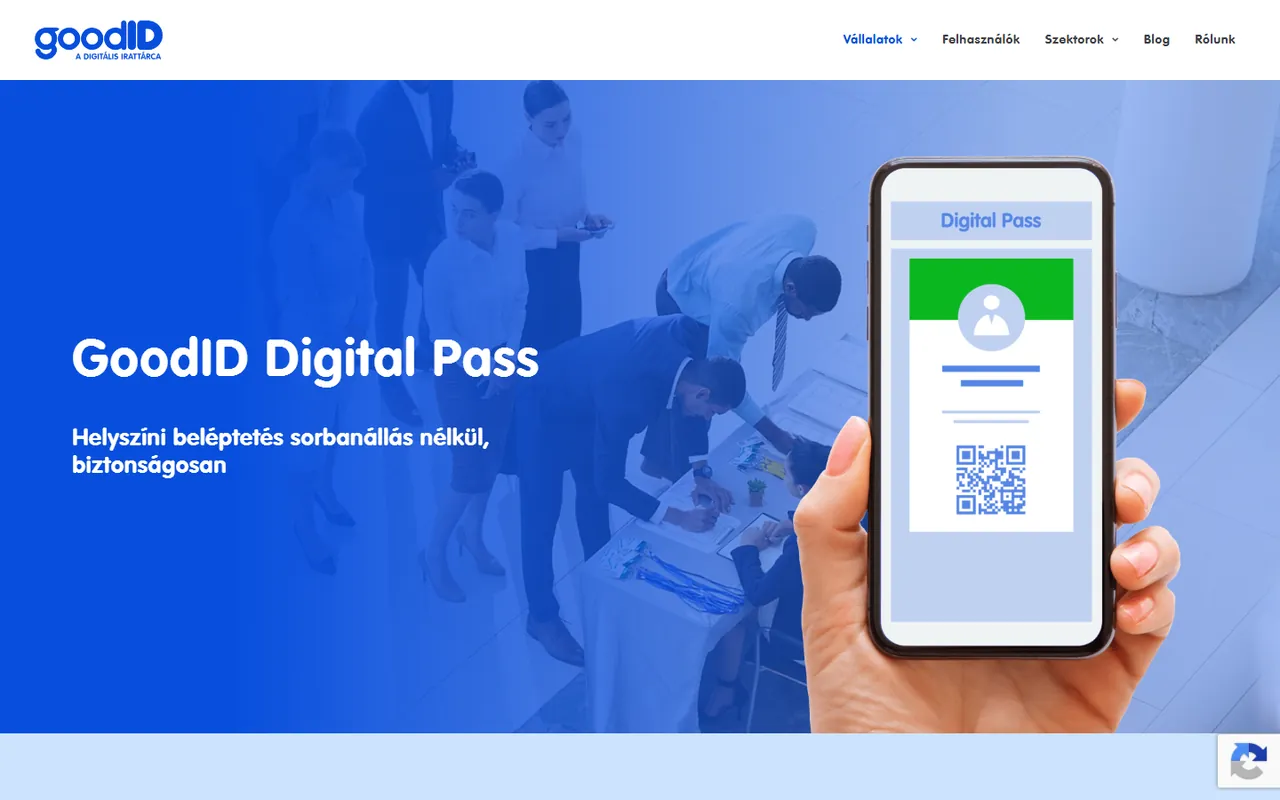 Digital Pass landing oldal