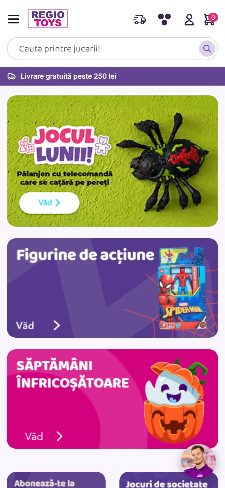 A főoldal mobilon